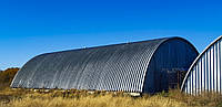 Бескаркасный ангар зернохранилище Agrostal A 16x70 м. сталь-1.0мм