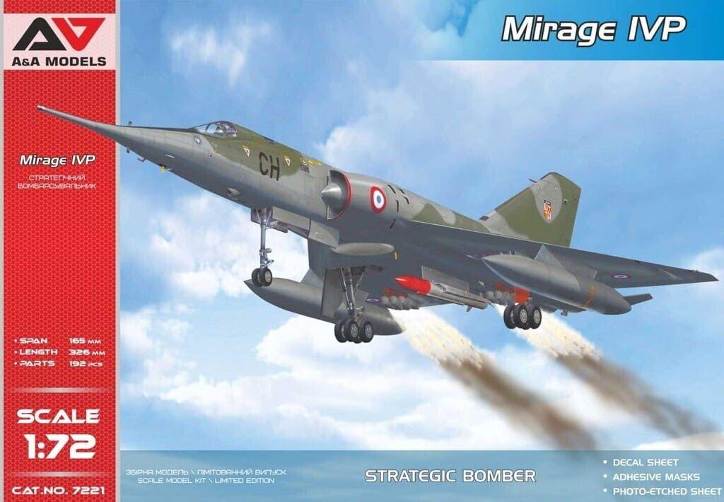 Пластикова модель 1/72 A&A Models 7221 французький далекий стратегічний бомбардувальник Mirage IV P