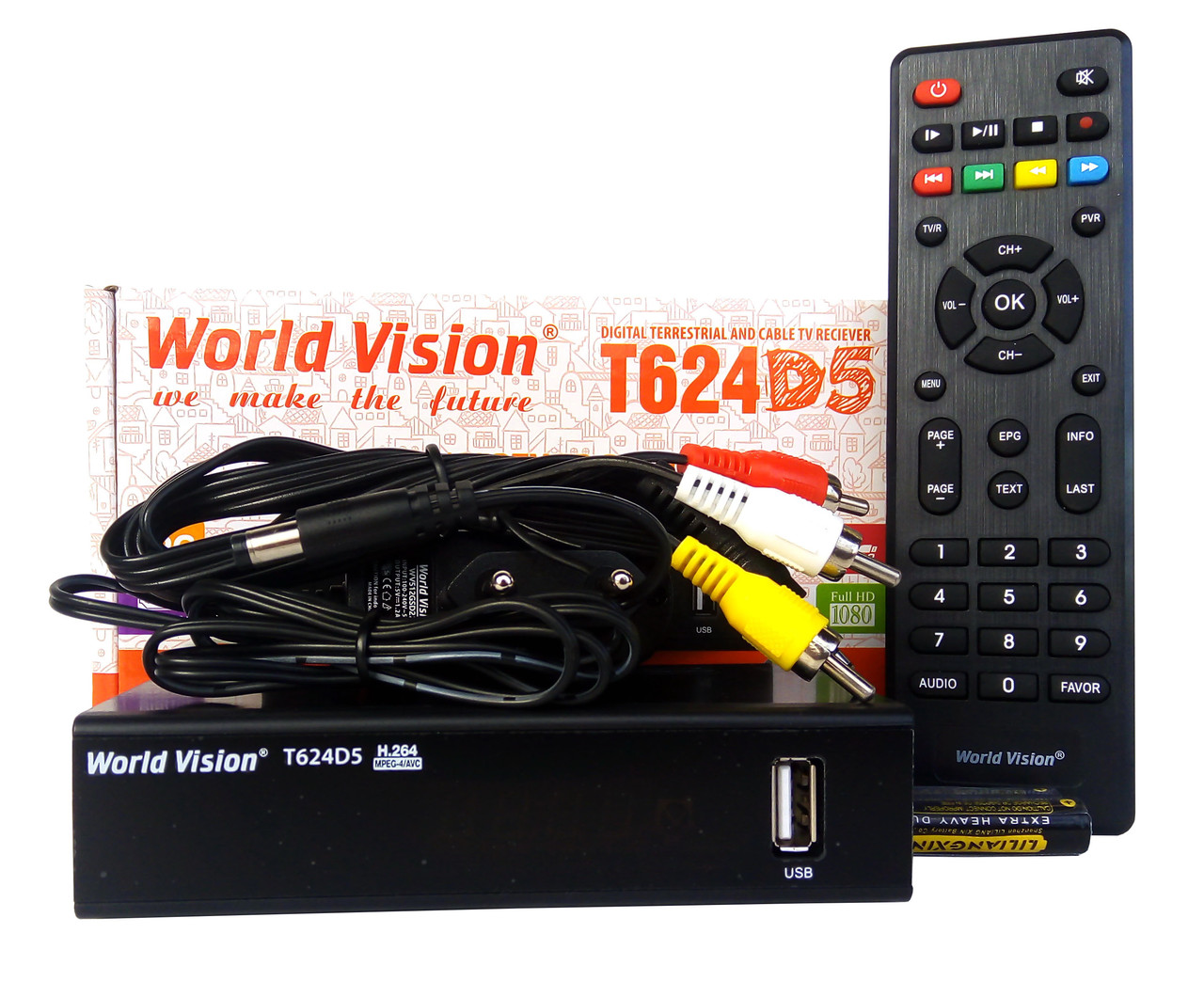 Т2 ресивер тюнер T2 World Vision T624D5