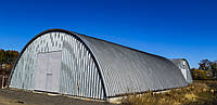 Бескаркасный ангар зернохранилище Agrostal A 14x50 м. сталь-0.8мм