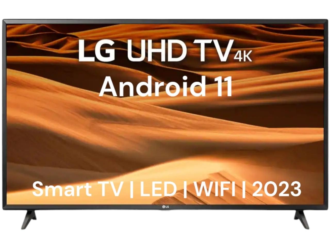 Телевізор LG 43 дюйми Smart TV Android 11 Wi-Fi LED 4К Смарт ТВ