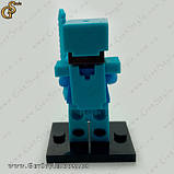 Фігурка Стів із мечем Майнкрафт Steve in armor Minecraft 4.5 см, фото 3