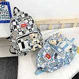 Міський стильний рюкзак жіночий з ведмедиком, фото 6