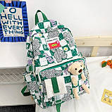 Міський стильний рюкзак жіночий з ведмедиком, фото 10