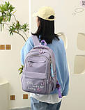 Модний рюкзак міський молодіжний однотонний, фото 4