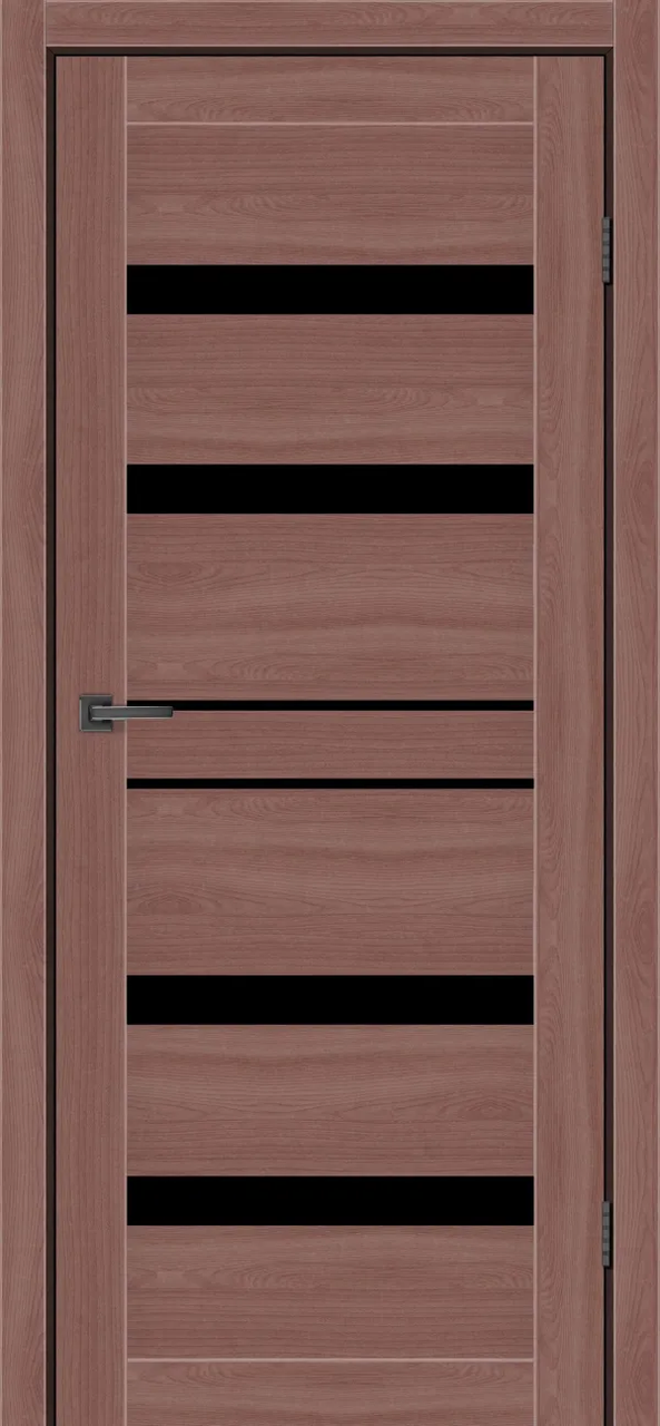 Двері міжкімнатні MSDoors GEORGIA Дуб класичний з чорним склом