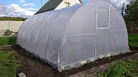 Теплиця "Маївка" 4 х 12 м, (труба оцинкована 30х20 мм.), повний комплект "Стандарт", плівка UV-6, 150 мкм.