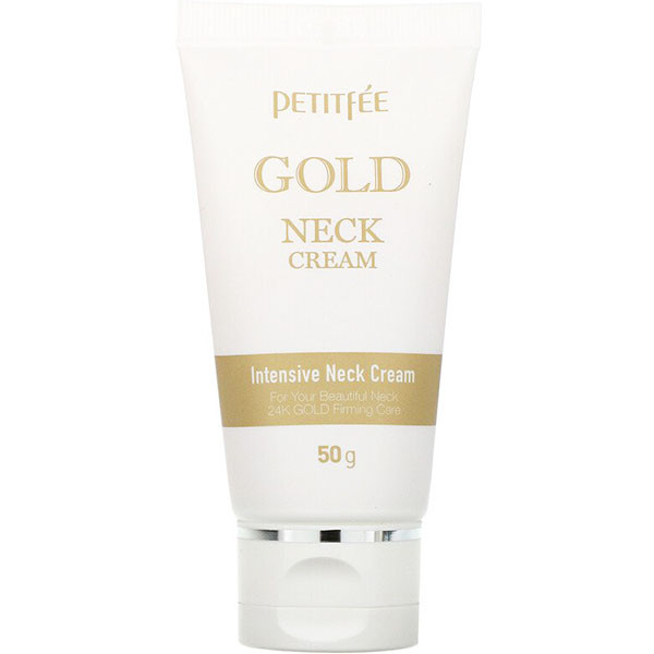 Крем для догляду за шкірою шиї і зони декольте Petitfee Gold neck cream 50g
