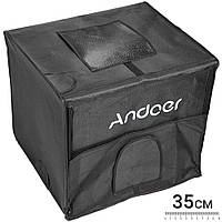 Переносний фотобокс з LED-підсвіткою Andoer LB-01 35 см Black