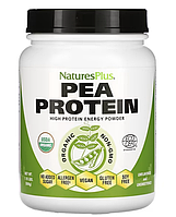 NaturesPlus, Organic Pea Protein Powder / Органический гороховый протеиновый порошок, 1,10 фунта (500 г)