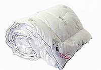 Облегченное одеяло премиум Лебяжий Пух ViLur 140x205 Полуторный Микрофибра Белый z14-2024