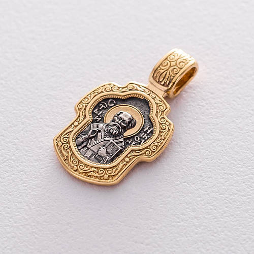 Купить Ладанка Святитель Николай Чудотворец 132912 Оникс D14P4-2023 ...