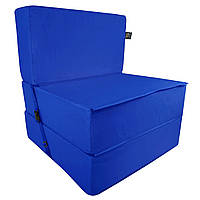 Бескаркасное кресло раскладушка Tia-Sport Поролон 180х70 см (sm-0920-8) синий z14-2024
