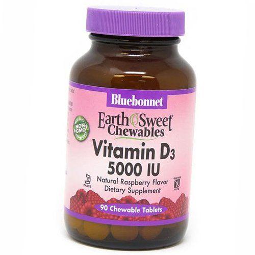 Купить Жевательный Витамин Д Chewables Vitamin D3 5000 Bluebonnet ...