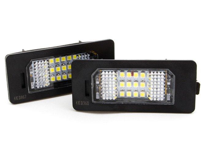 BMW E39 E60 E61 E70 E82 E88 E90 E91 E92 світлодіодні лампи підсвічування номерного знака 2 шт комплект БМВ, фото 1