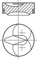 Поршень NURAL 8728710730 HYUNDAI GALLOPER I, HYUNDAI GALLOPER I, MITSUBISHI L 200 (K3_T, K2_T, K1_T, K0_T),