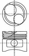 Поршень NURAL 8730630700 OPEL CORSA A Наклонная задняя часть (93_, 94_, 98_, 99_), OPEL KADETT E (39_, 49_),