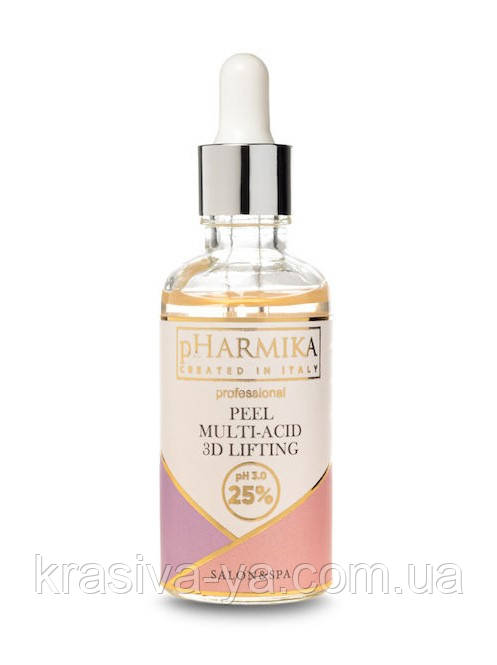 Мультикислотний пілінг 3D-ліфтинг 25% рН 3.0 Peel Multi Acid 3D Lifting 25% рН 3.0, 50 мл