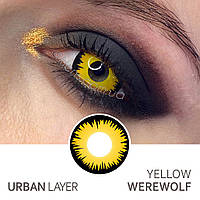 Кольорові контактні лінзи Urban Layer Yellow Werewolf
