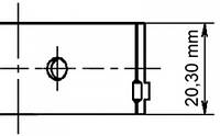 Комплект вкладышей шатунных Opel Astra, Omega, Vectra 2.0i 16V 95- (0.25) KOLBENSCHMIDT 77268610 DAEWOO