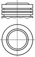 NURAL 8742610700 Поршень 76.5mm Focus Fiesta 1.4/1.4 16V (+0.5mm) NURAL 8742610700 FORD FIESTA V (JH_, JD_),