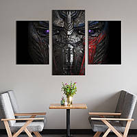 Картина из трех панелей KIL Art триптих Трансформер Optimus Prime 141x90 см (1417-32) D7P2-2023