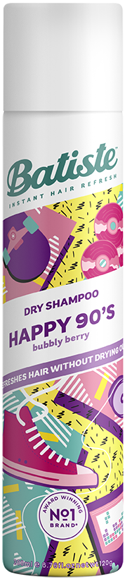 Сухий шампунь для волосся Batiste Dry Shampoo Happy 90'S (200 мл)