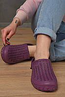 Кроксы женские фиолетового цвета пена