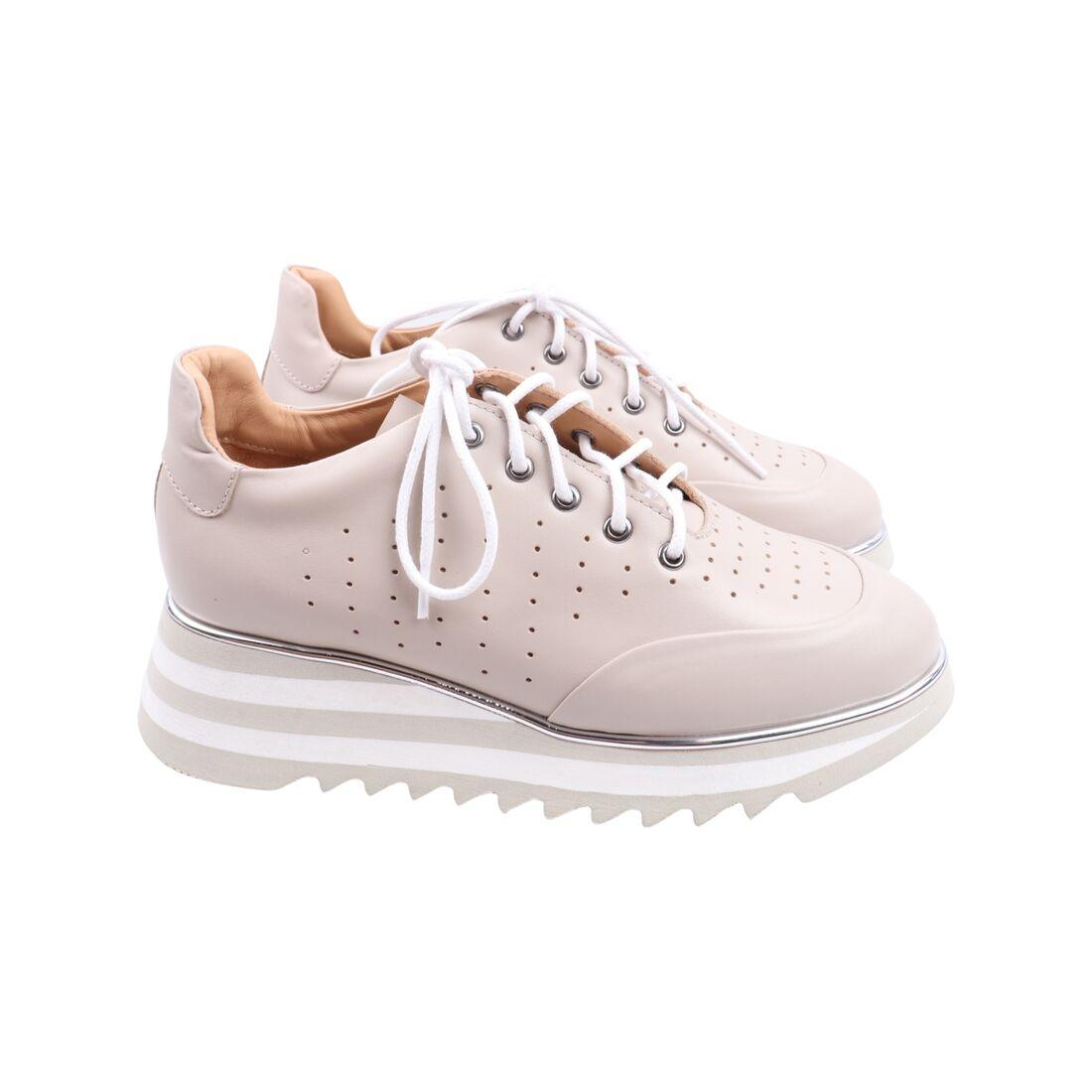 Кросівки жіночі Aquamarin капучіно натуральна шкіра, 41, фото 1