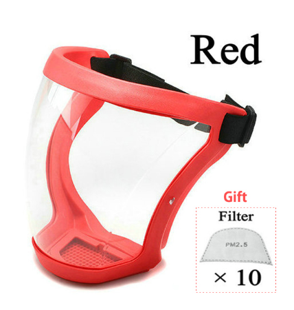 Щиток захисний для обличчя red