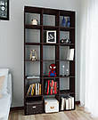 Вертикальний стелаж високий стелаж для декору будинку чи офісу Книжкова полиця роздільник для підлоги з ДСП, фото 4