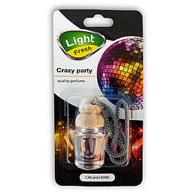 Освіжувач для дому та автомобіля, ароматизатор - підвіска Crazy Party Light Fresh 5 мл