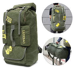 Рюкзак туристичний на 100 л XF1066, 82х40х27 см, Олива / Тактичний армійський рюкзак/Рюкзак у похід