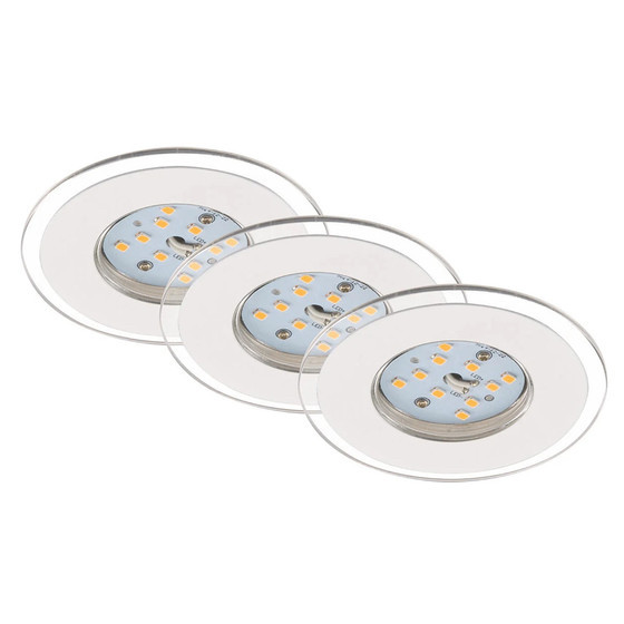 Світильник вбудований для ванної кімнати ATTACH LED/4.5W/230V IP44, Briloner 7257-036 - 3x LED SET