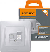 Телефонная розетка VIDEX Binera VF-BNSK1TF3-SS (24903)