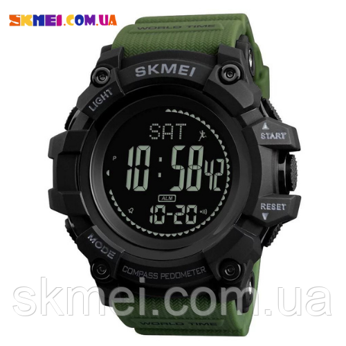 Годинник з компасом Skmei 1356 (Army Green)