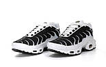 Чоловічі кросівки Nike Air Max Tn plus "black white" літні весна-осінь. Живе фото. топ. Аір макс тн, фото 9