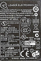 Блок живлення Leader Electronics 12V=1.25A 5.5x2.5мм (NU20-5120125-I3) Б/В, фото 5