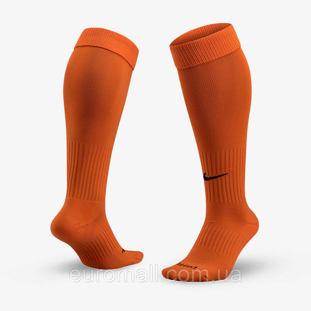 Футбольні гетри Nike DRI-FIT Classic II Cush Over The Calf Team (жовтогарячий/чорна емблема) SX5728-816 Розмір