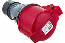 Розетка трифазна кабельна ABB 432EC6 3P+N+E, 32A, IP44 (2CMA102051R1000)