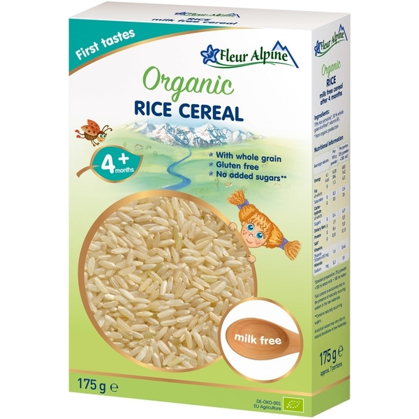 Купить Каша безмолочная Fleur Alpine Organic Рисовая, для детей от 4 ...