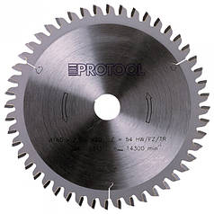 Диск пиляльний PROTOOL HW Z54 TFZ (190х2.6х30 мм)