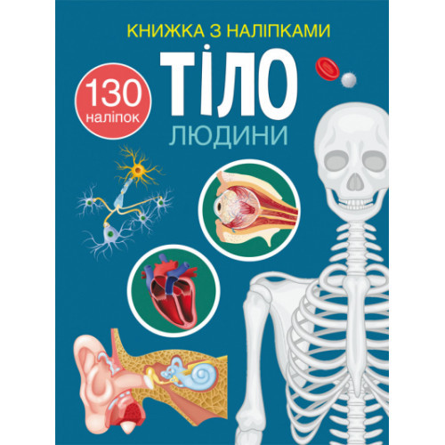 Книжка з наліпками Тіло людини (укр) 22,5х30м 24стор арт. 0466, фото 1