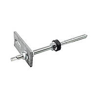 Гвинт-шуруп Altek М10х200 з гальванічним цинковим покриттям в зборі з пластиною