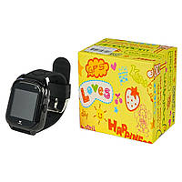Детские смарт часы M06 чёрные с поддержкой micro-sim, камерой, влагостойкие