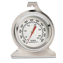Градусник для духової шафи сріблястий, внутрішній термометр для електричної, газової духовки, печі
