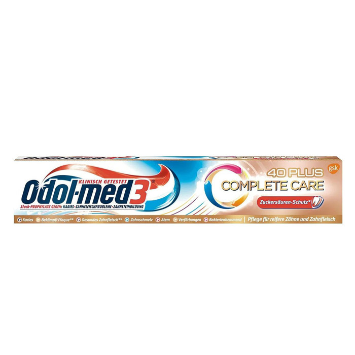 Комплексна зубна паста Odol-Med 3 Complete Care 40 Plus 75мл, фото 1