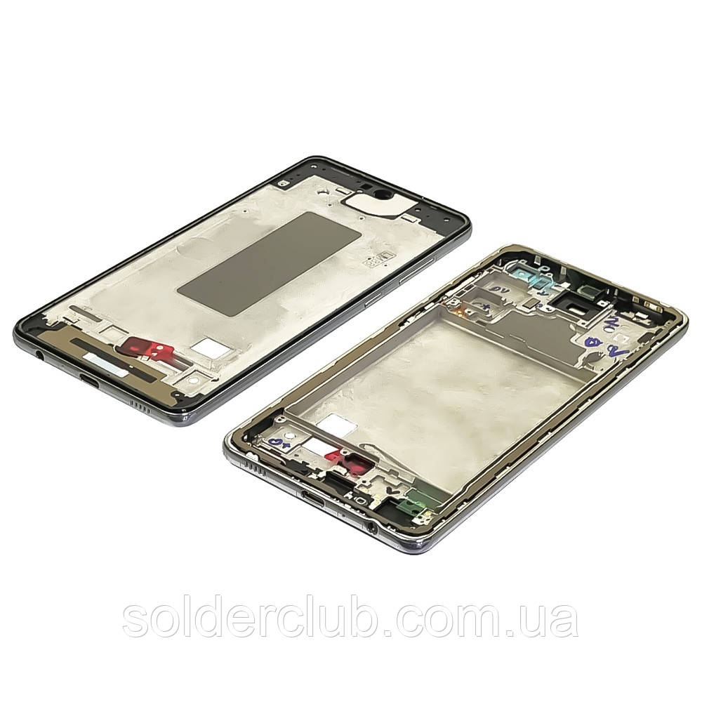 Дисплейная рамка для Samsung A725 Galaxy A72 (2021) 4G Awesome White серебристая - фото 2 - id-p1810167780