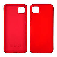 Чехол Full Nano Silicone Case для Xiaomi Redmi 9C/ Redmi 10A/ Poco C3 цвет 01 красный (без отверстия для