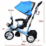 Триколісний велосипед Deuba 108229 Синій, фото 2